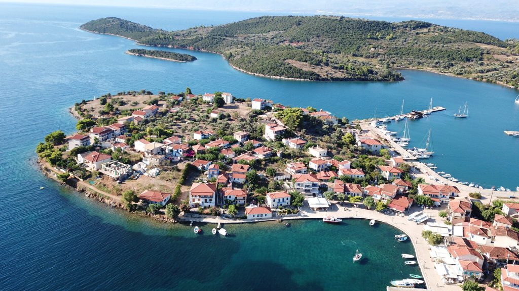 Aerial,Drone,Photo,Of,The,One,And,Only,Inhabited,Island